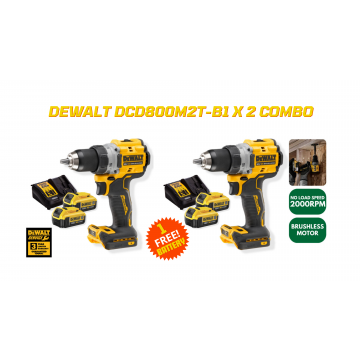 DEWALT DCD800M2T-B1 x 2 (COMBO)