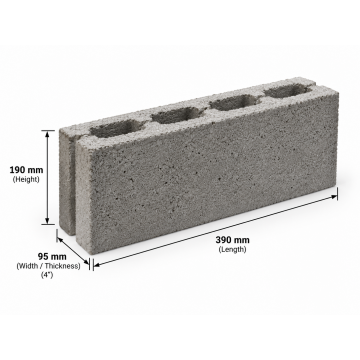 Hollow Block 4" – Concrete Hollow Block